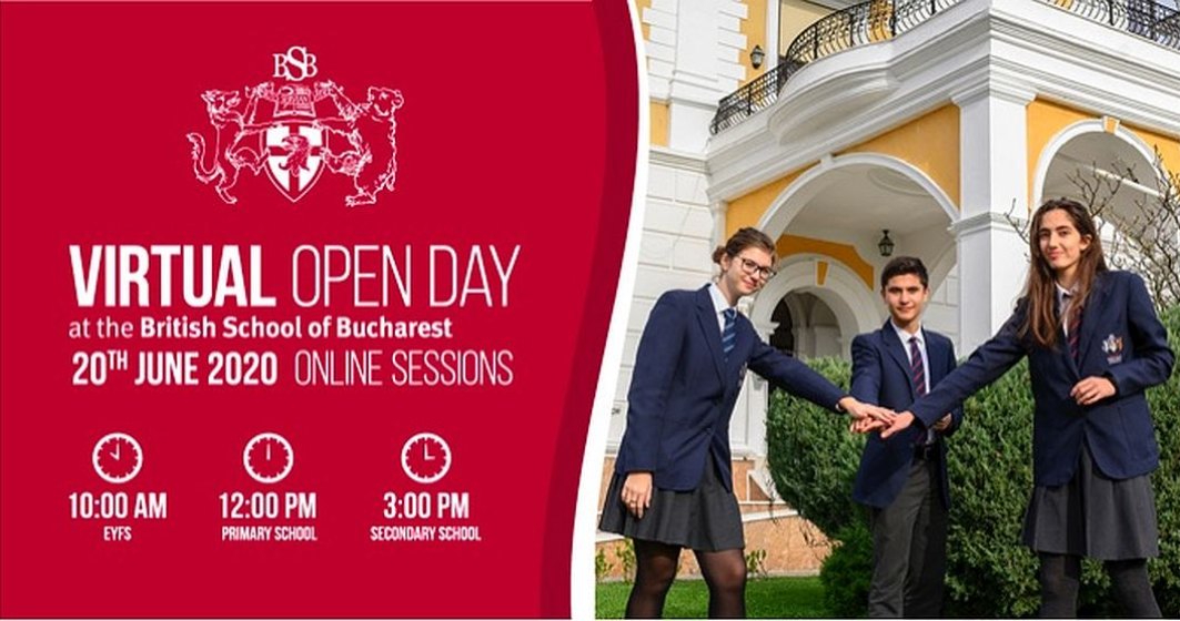 (P) British School of Bucharest se adaptează și organizează în premieră VIRTUAL OPEN DAY