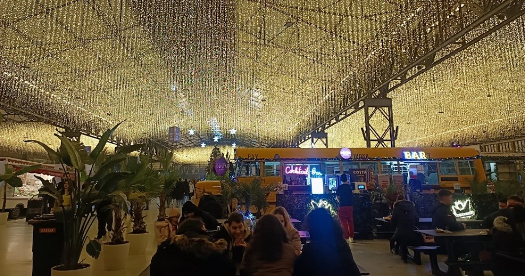 GALERIE FOTO | Târg Crăciun Hala Laminor: Cum arată sărbătorile în Sectorul 3, printre palmieri și fum de cârnați