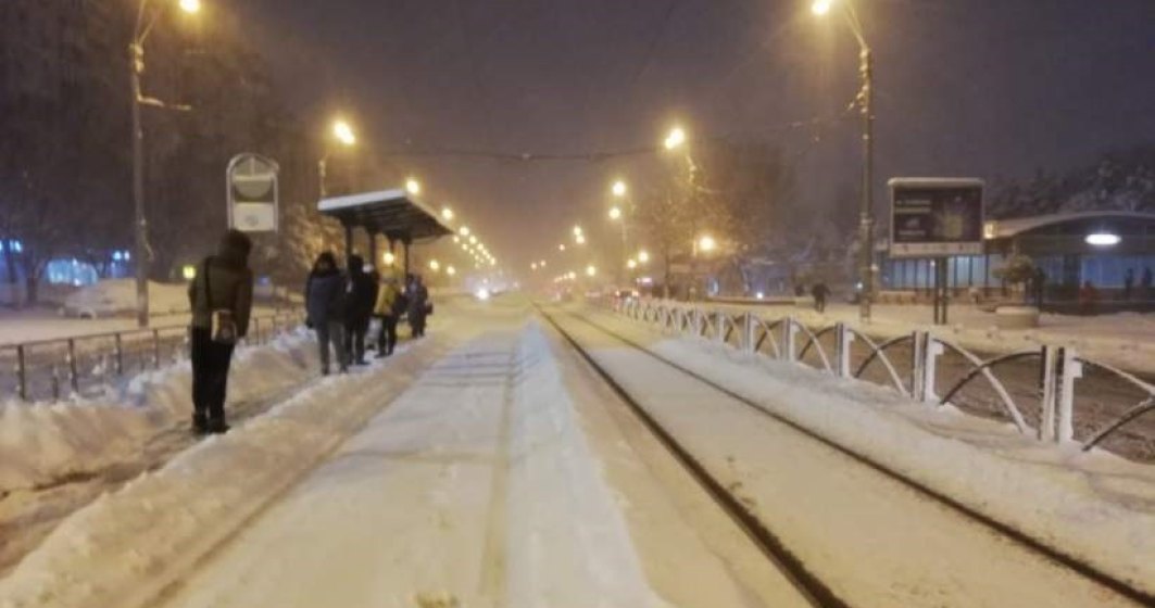Prima zapada din Bucuresti: Sase tramvaie sunt blocate in Capitala; tramvaiul 41 nu circula dinspre Piata Presei