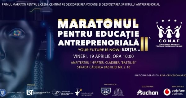 CONAF Sucursala București organizează semifinala ”MARATONUL PENTRU EDUCAȚIE...