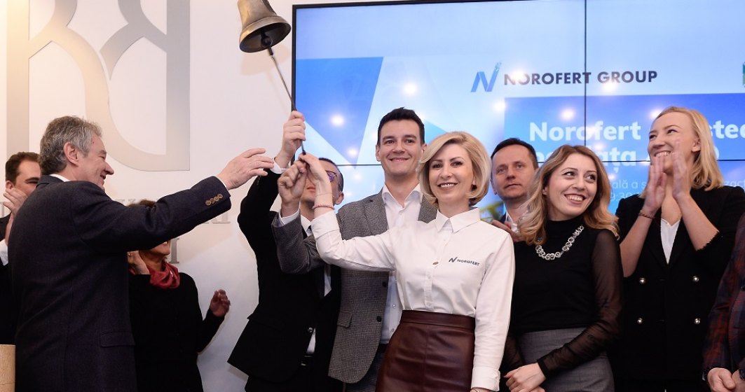 Norofert crește cu peste 20% în prima zi pe Bursa de Valori București