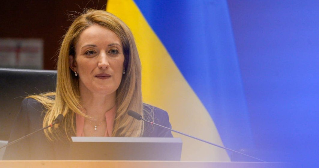 Președinta Parlamentului European, la Kiev: Vă vom ajuta să vă reconstruiţi oraşele şi satele când acest război ilegal va înceta
