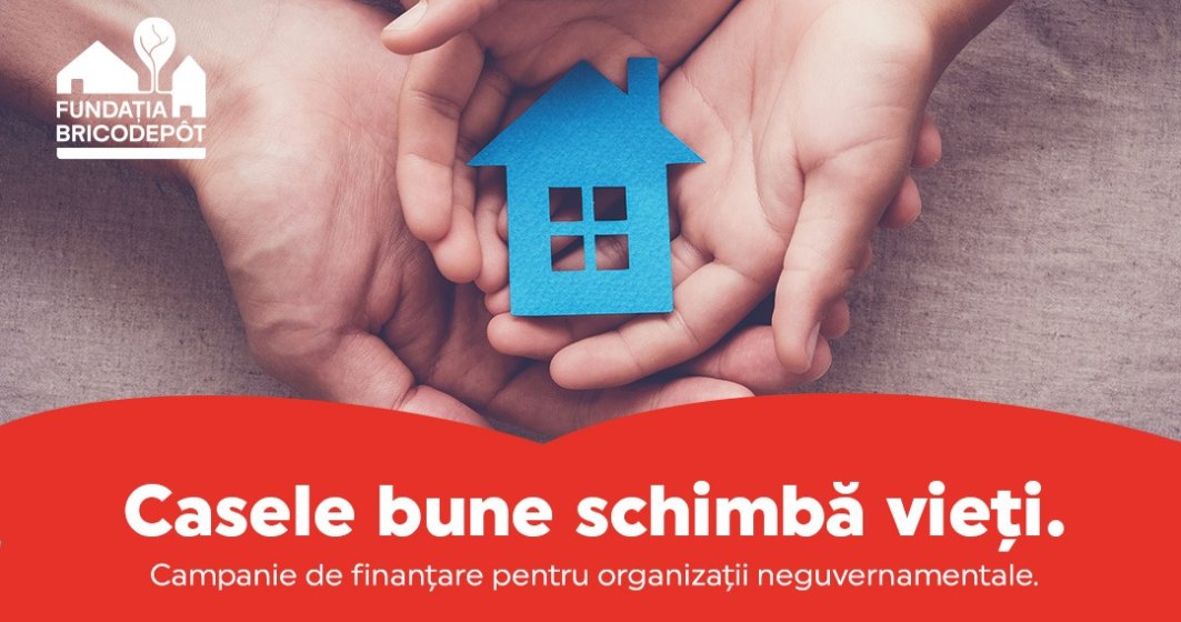 Fundația BricoDépôt dă startul primei sale campanii de finanţare: „Casele bune schimbă vieţi”