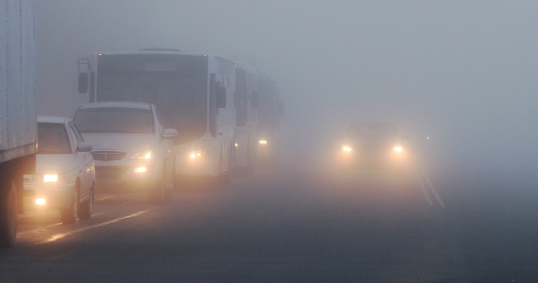 ANM: Cod galben de ceata in judete din Transilvania, Moldova si Muntenia, sambata dimineata
