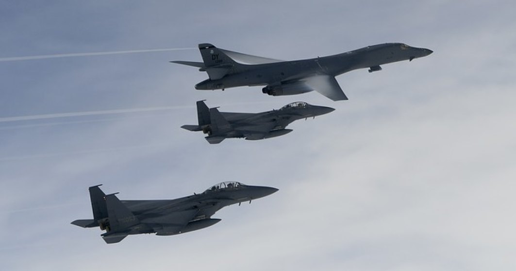 Bombardiere americane in largul coastei de est a Coreei de Nord, o manifestare de forta a Pentagonului