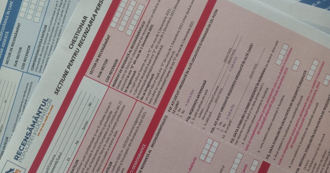 Recensământ 2022: Marți începe recensământul prin interviuri față în față. Cum se va desfășura, ce se întâmplă cu românii plecați din țară