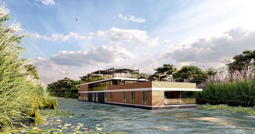 Cum vor arăta hotelurile pluititoare din Delta Dunării