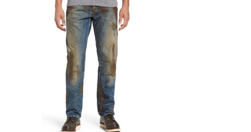 Nordstrom lanseaza jeans "de firma" acoperiti cu noroi. Pret 1.900 lei