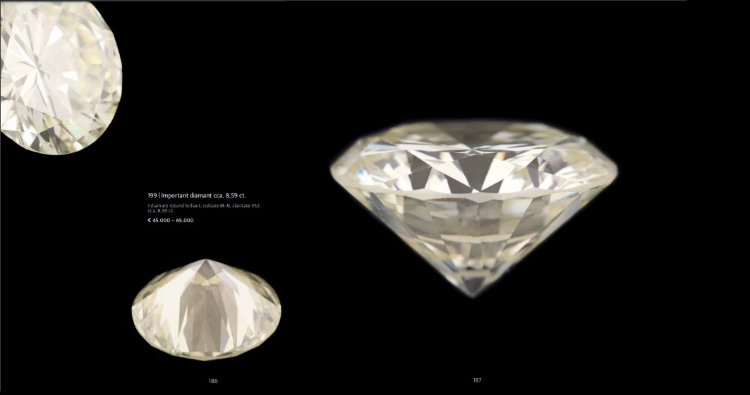 Cel mai mare diamant din România, adjudecat la 46.000 de euro