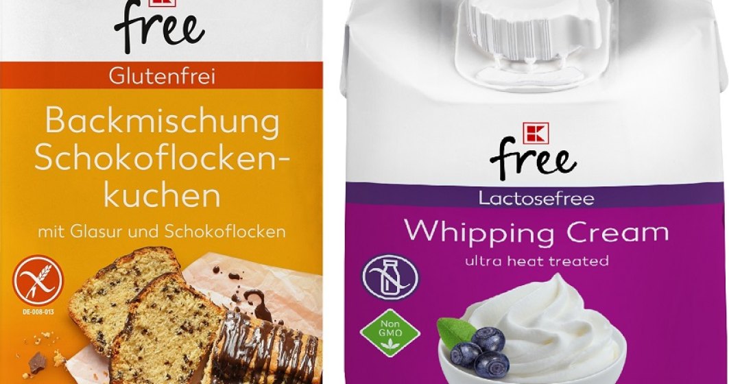 Kaufland lanseaza K-free, o marca proprie de produse fara gluten sau fara lactoza