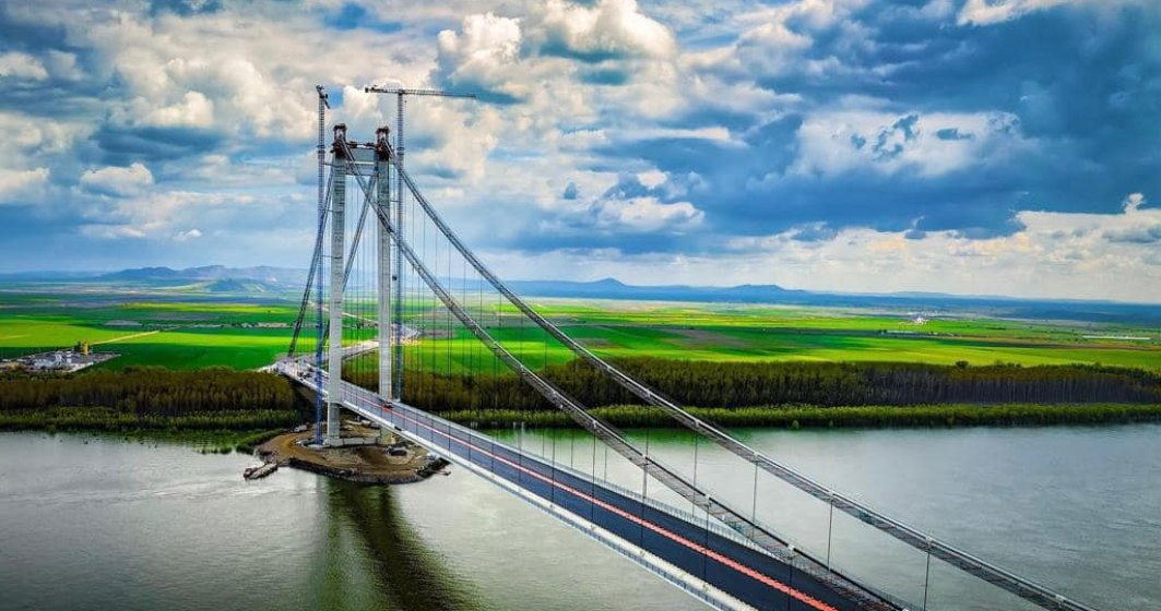 Podul suspendat peste Dunăre de la Brăila va avea o durată de viață de 120 de ani