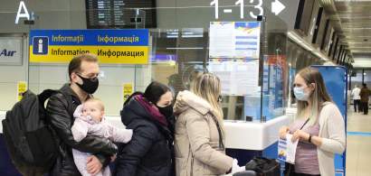 Refugiații aglomerează aeroporturile din România. Creștere de peste 50% a...