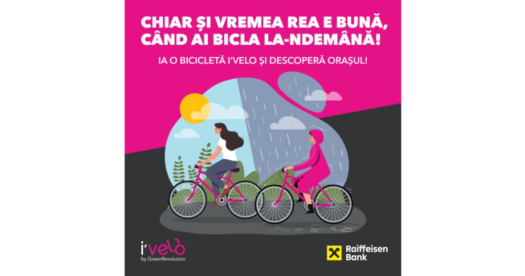 Bucureștenii sunt așteptați să pedaleze cu bicicletele Ivelo din parcurile Herăstrău și Tineretului