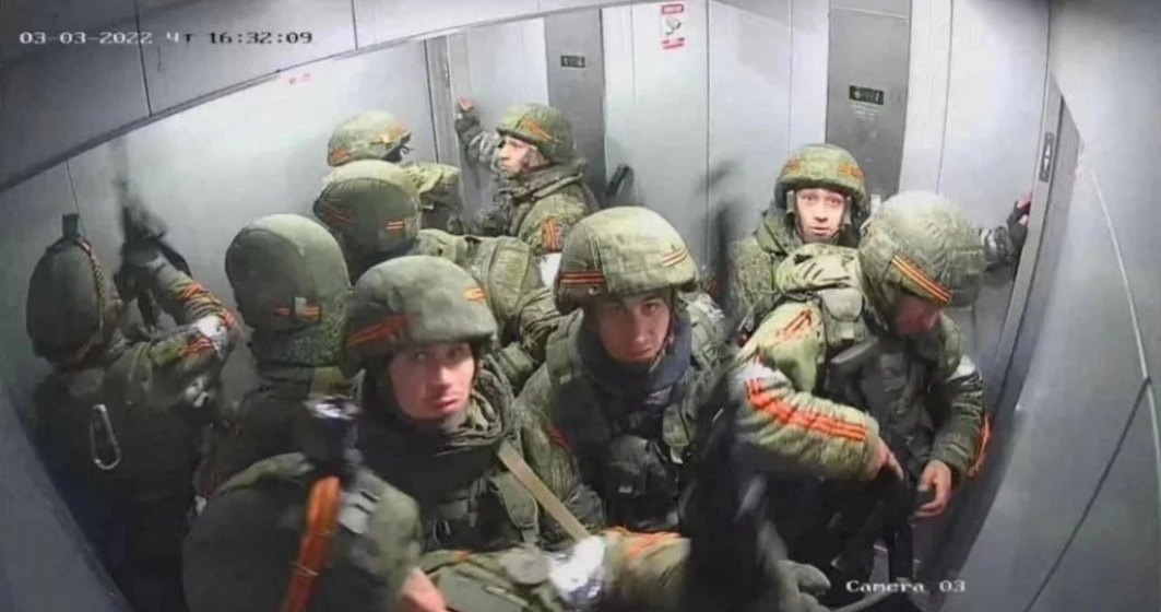 Glume de război: ucrainenii au blocat în lift un grup de soldați ruși