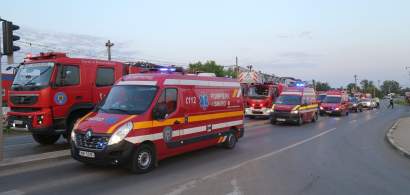 FOTO l Explozie la o stație de alimentare cu gaz din Ilfov