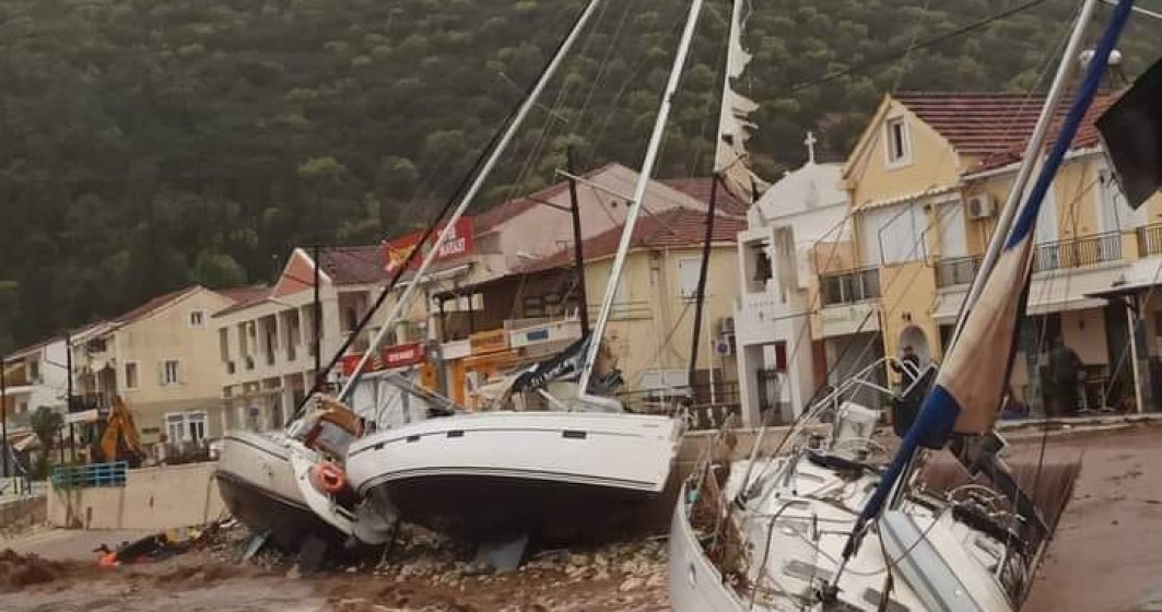 Grecia este lovită de un uragan format în Marea Mediterană