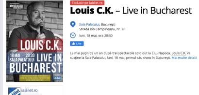 Comediantul Louis C.K. vine la Bucuresti in luna mai