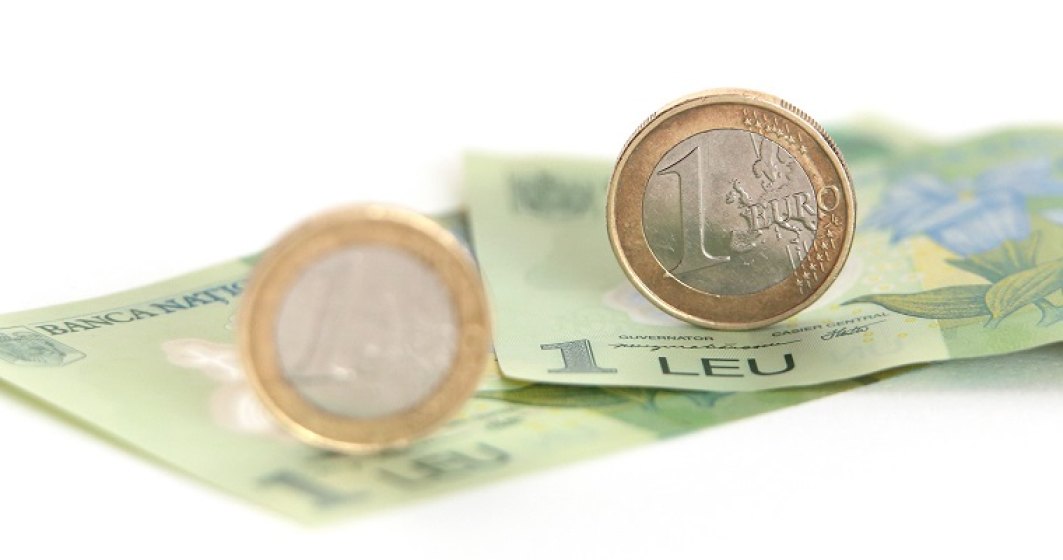 Cursul leu/euro atinge un alt maxim istoric