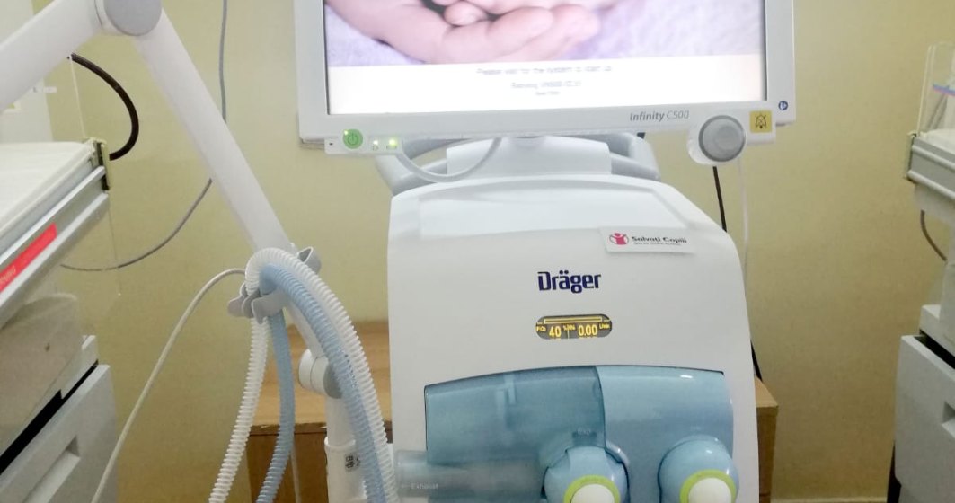 Spitalul Universitar de Urgență București și alte patru spitale primesc echipamente și aparatură medicală vitale de la Salvați Copiii
