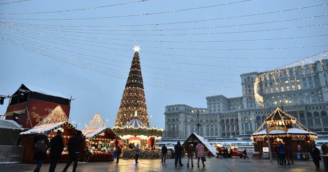 Pe 28 noiembrie se deschide Targul de Craciun din Piata Constitutiei din Bucuresti si va fi pornit iluminatul festiv de sarbatori