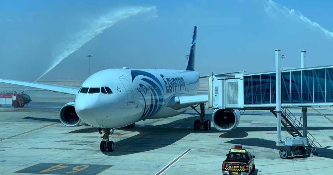 Avion al Egyptair, cu destinația Moscova, a fost întors din drum din cauza unui mesaj de amenințare