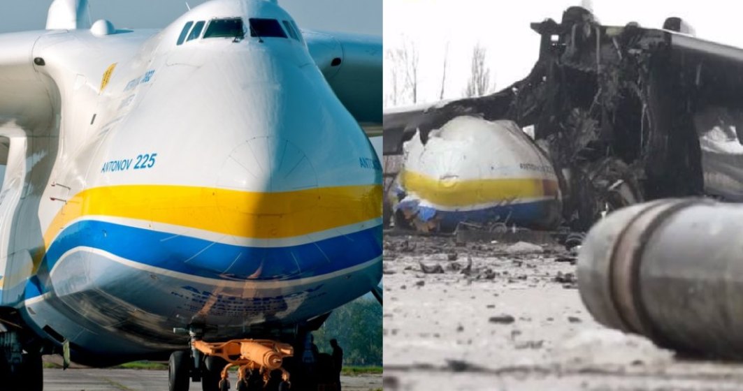 Galerie FOTO  Cum arăta și cum arată acum cel mai mare avion din lume distrus de ruși