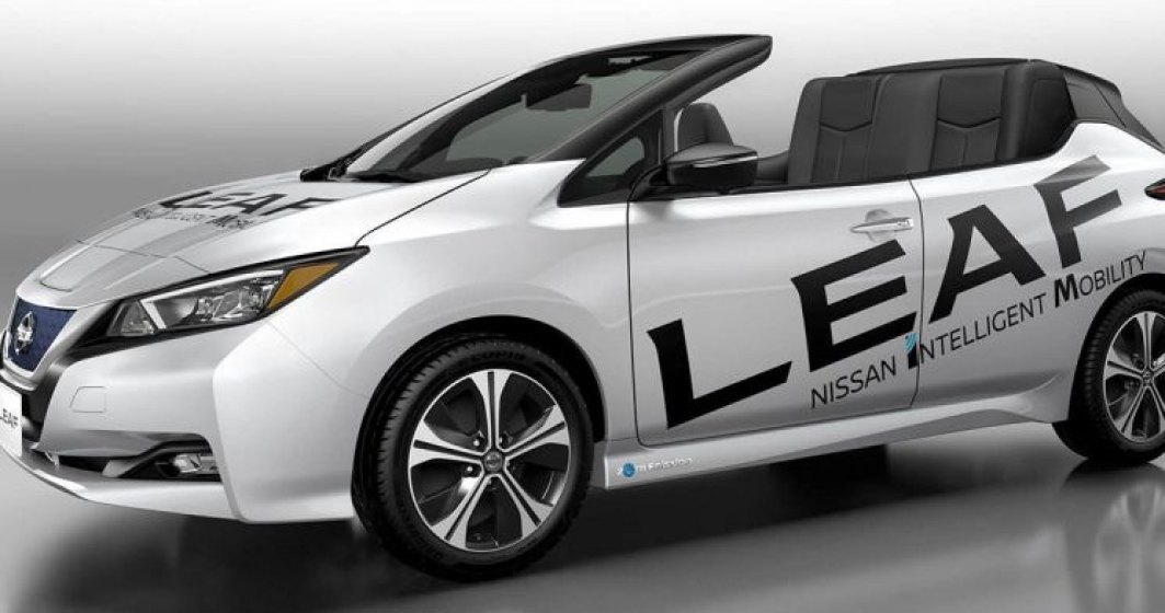 Nissan ne lasa cu gura cascata! Cum arata o versiune decapotabila a modelului Leaf?