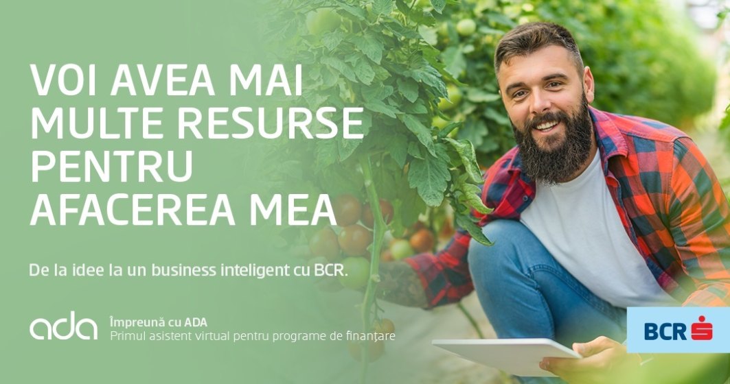 ”Bună, sunt ADA!” Asistentul virtual lansat de BCR care te ajută să accesezi fonduri europene