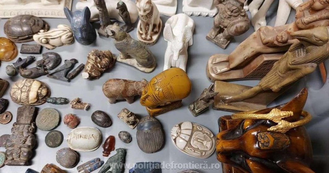 Doi libanezi, prinși pe Aeroportul Otopeni cu artefacte egiptene
