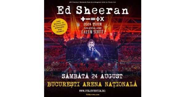 Ed Sheeran, cel mai dorit artist al anului 2024 în România. Au fost...