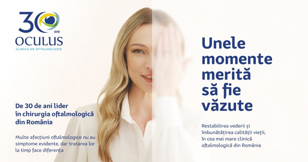 OCULUS, de 30 de ani lider în chirurgia oftalmologică din România - 40.000 de pacienți și 5 milioane de euro cifră de afaceri în 2022