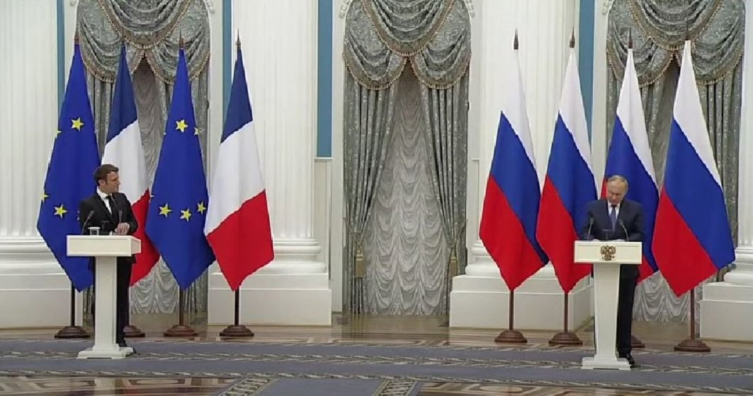 Dialog Putin - Macron | Ambii lideri sunt de acord să încerce obţinerea unui armistiţiu în estul Ucrainei