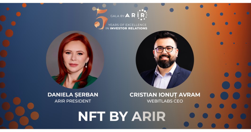 ARIR marchează 5 ani de activitate și lansează o colecție de NFT-uri împreună cu companii listate la bursă