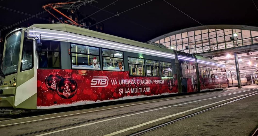 STB intră în spiritul sărbătorilor: ce tramvaie vor circula în București