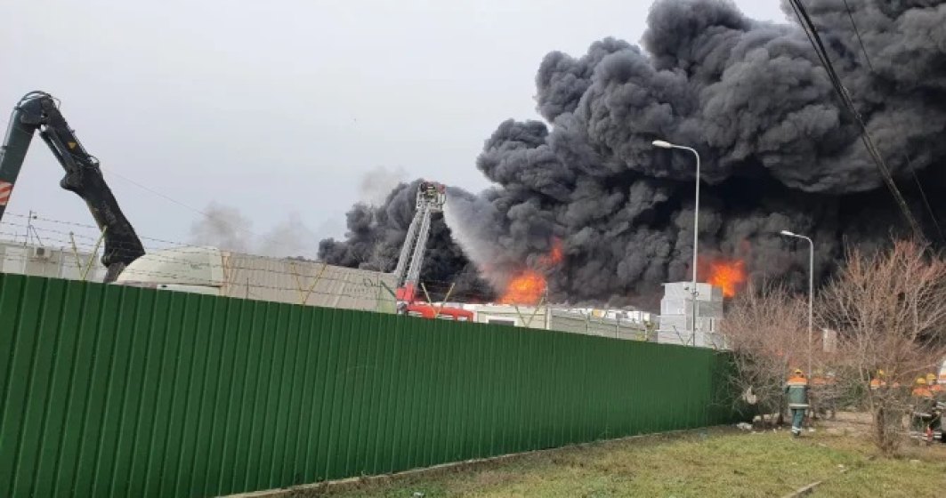 VIDEO  Incendiu puternic în Buzău