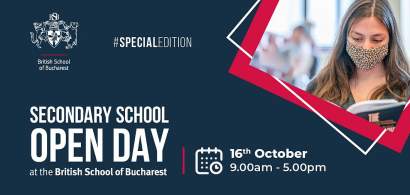 British School of Bucharest organizează Ziua Porților Deschise pentru Școala...