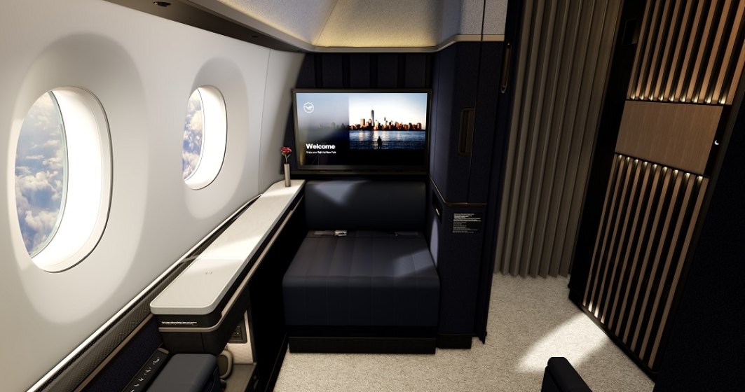 GALERIE FOTO  Cum arată ”camerele” de lux anunțate de Lufthansa în avioanele sale