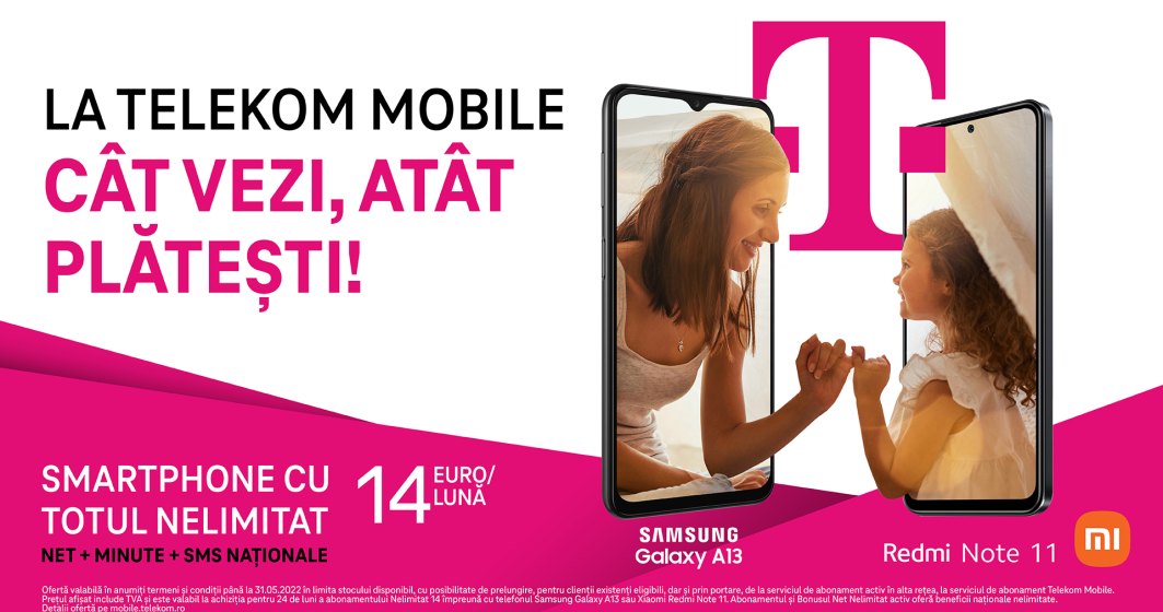 Lure methane Barcelona Telekom Romania Mobile lansează noi abonamente cu mesajul „cât vezi, atât  plătești!”, urmându-și...