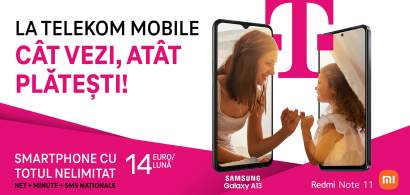 Telekom Romania Mobile lansează noi abonamente cu mesajul „cât vezi, atât...