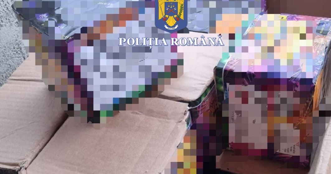 Peste 19 tone de artificii și petarde au fost confiscate de polițiștii români, în mai puțin de două săptămâni