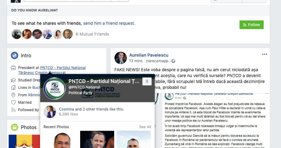Seful PNTCD: Este FAKE NEWS ca am vrea sa inchidem Facebook! El uita un amanunt.