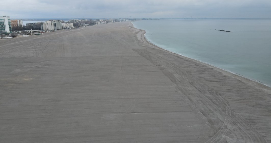 Cum arată plaja din Mamaia după lucrările de lărgire