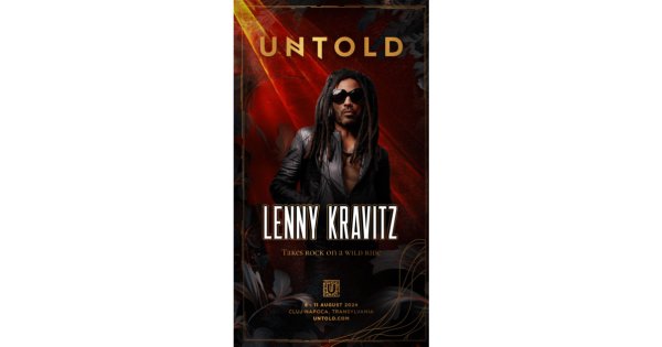 Legenda globală a muzicii Pop-Rock Lenny Kravitz vine pe scena UNTOLD 2024 cu...