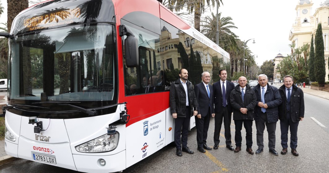 Premieră în Europa: Un autobuz fără şofer a început să circule pe străzile din Malaga, în sudul Spaniei.