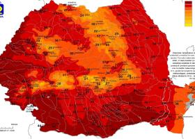 HARTĂ | Cele mai fierbinți orașe din România la început de săptămână: 46° la...