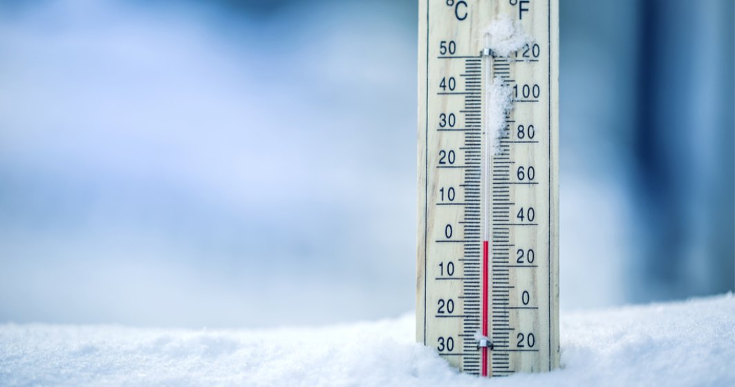 A fost înregistrată cea mai scăzută temperatură din această iarnă, minus 32 de grade Celsius