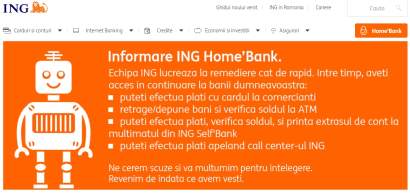 Probleme in Home'Bank, serviciul de Internet Banking al ING Bank. Ce pot face...