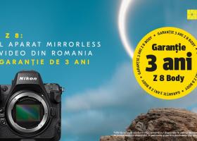 Nikon Z 8 - primul aparat foto-video mirrorless din România cu o garanție de...