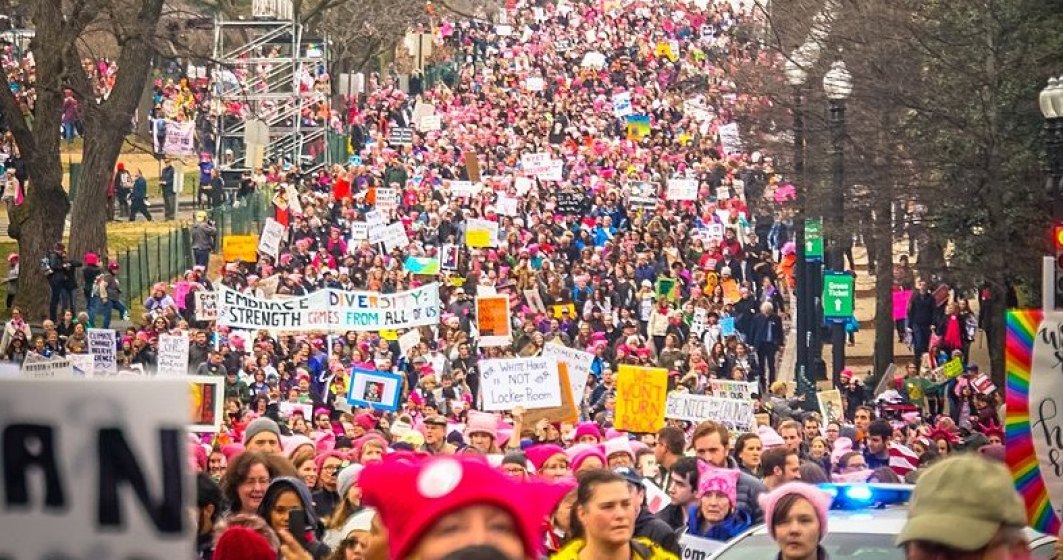 Un milion de oameni au manifestat la Washington pentru drepturi civile si impotriva lui Trump, in cel mai mare mars din istoria capitalei americane