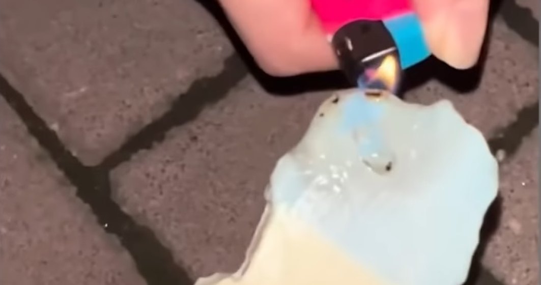O companie din China a creat înghețata care nu se topește nici cu bricheta. VIDEO